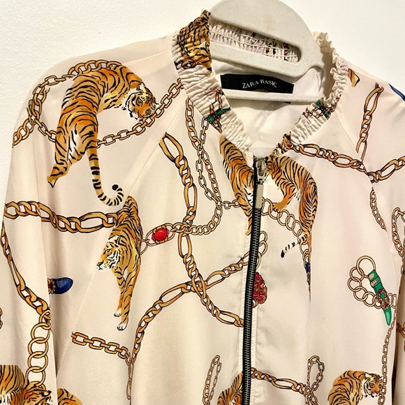 Zara Animal Print Bomber, Size XL - Picture 4 of 4